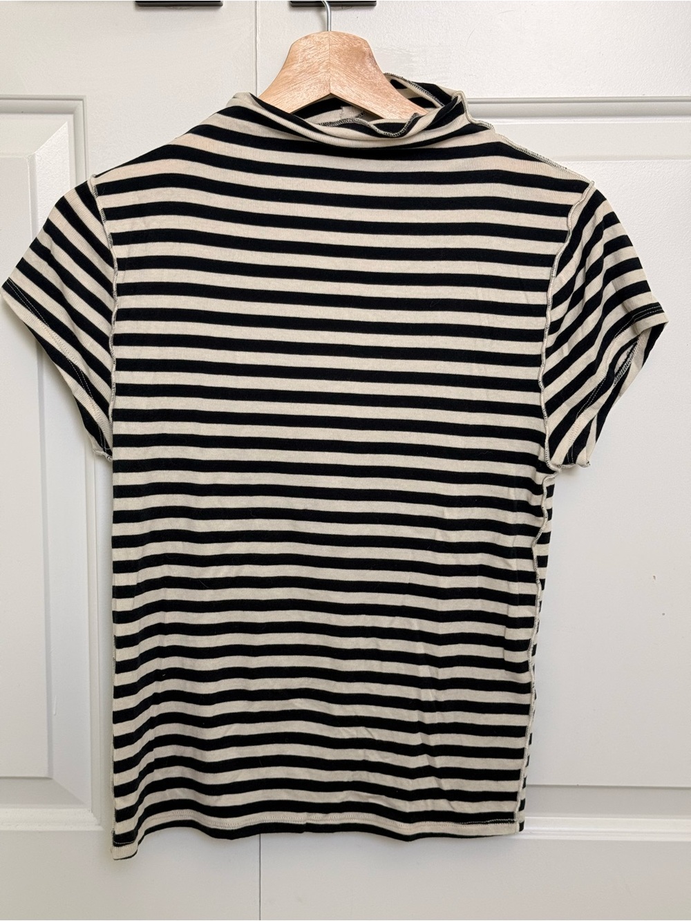 Free People Mock Neck T Shirt